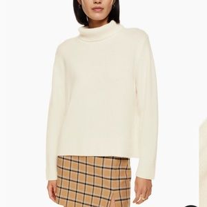 Wilfred Jara Luxe sweater in size small, colour “light birch” 100% cashmere